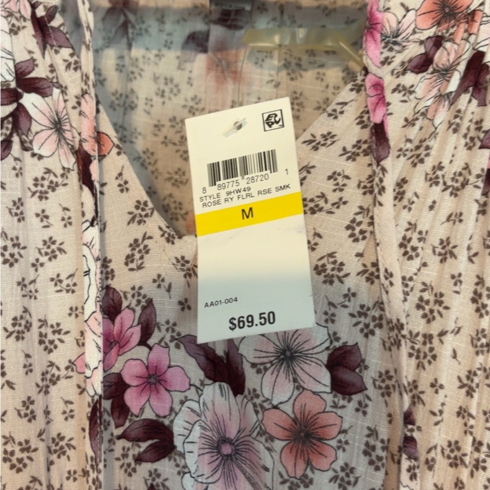 American Rag Floral Dress - Pink and Purple